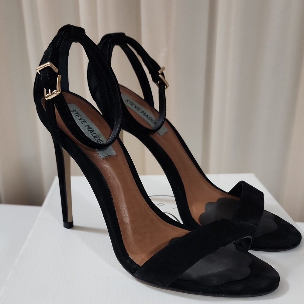 Steve Madden Black High Heel Sandals